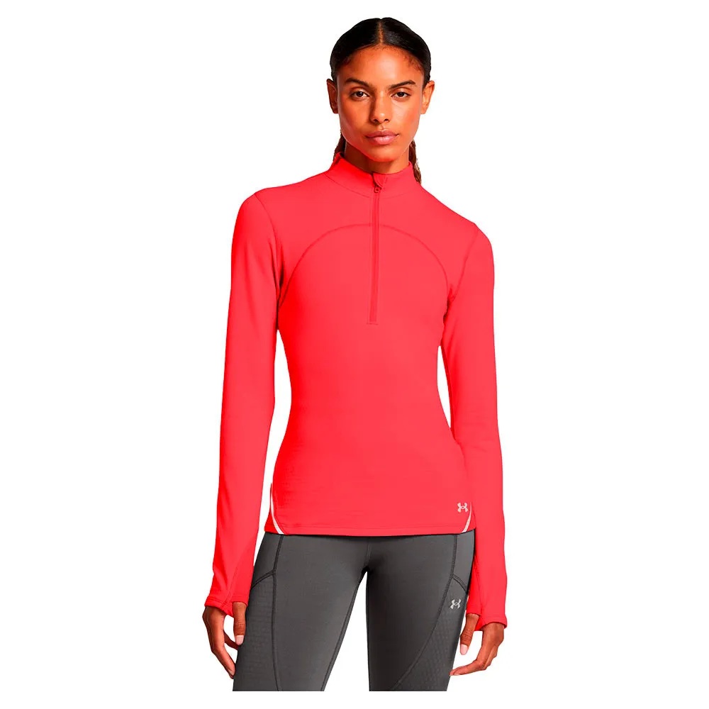 Футболка Under Armour Vanish CW half zip long sleeve, красный 
Футболка Under Armour Vanish CW half zip long sleeve, красный