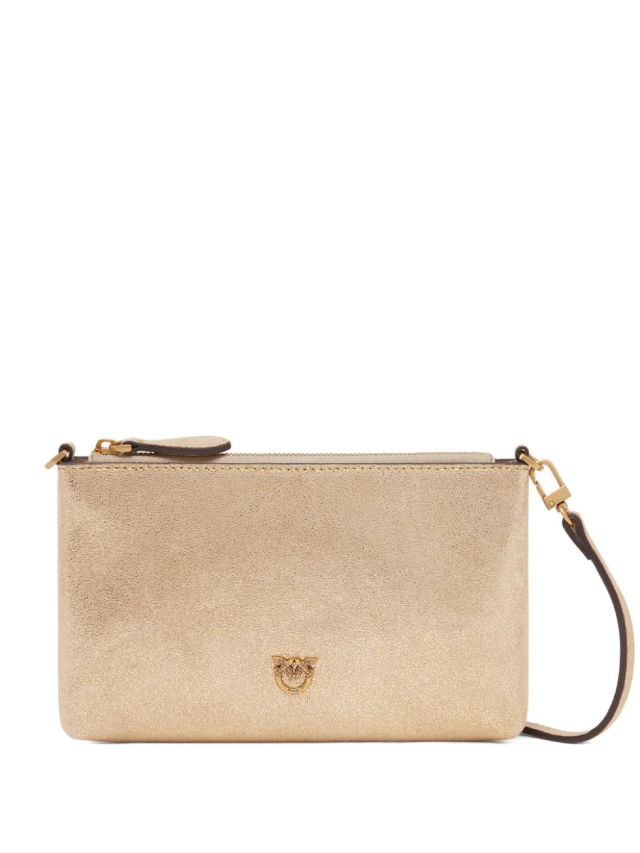 Кожаная сумка-клатч PINKO, золотой
Кожаная сумка-клатч PINKO, золотой