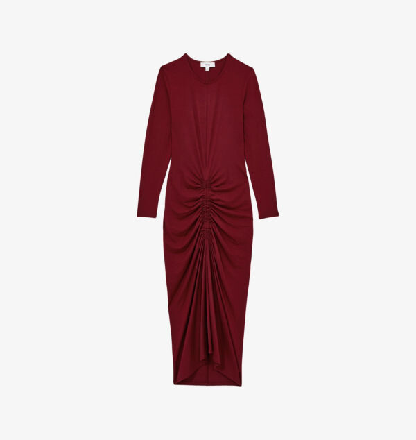 Платье-Миди Ginny из эластичного трикотажного джерси со сборками Reiss, бургундия
Платье-Миди Ginny из эластичного трикотажного джерси со сборками Reiss, бургундия