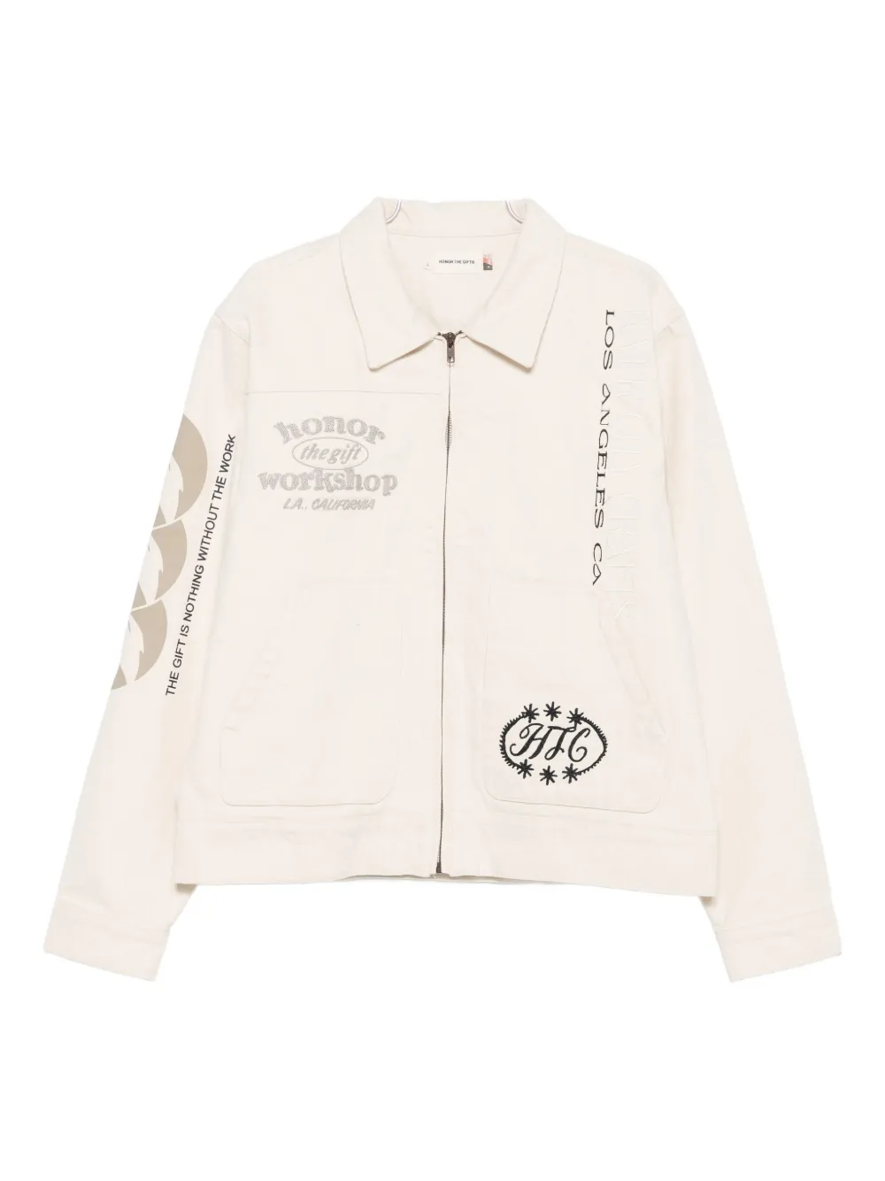 Куртка на молнии с графическим принтом Honor The Gift, нейтральный
Куртка на молнии с графическим принтом Honor The Gift, нейтральный