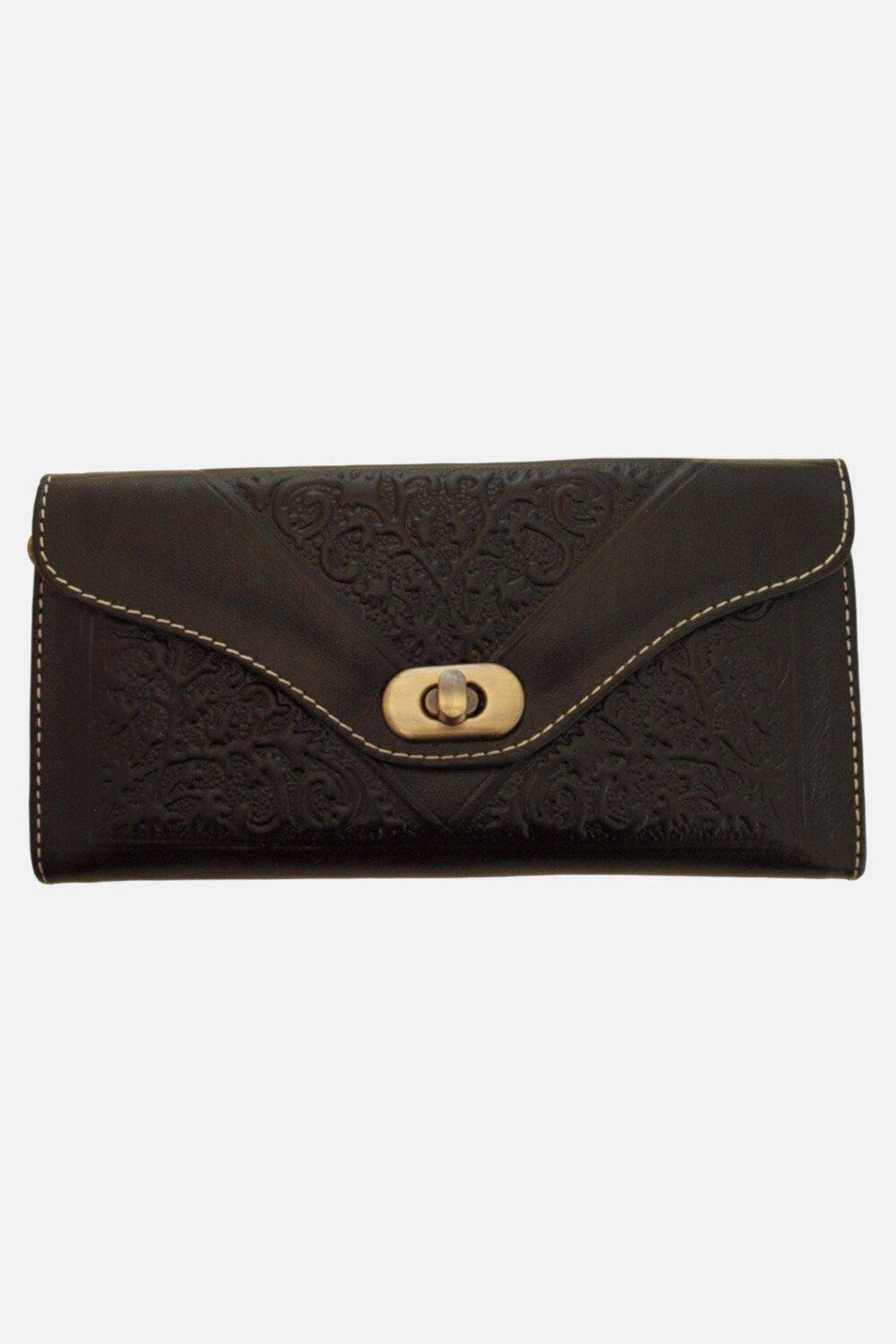 Кожаный кошелек с тиснением втрое Berber Leather, мультиколор
Кожаный кошелек с тиснением втрое Berber Leather, мультиколор