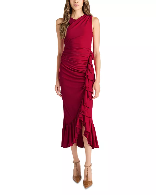 Платье-Миди с оборками от Fatima Cinq À Sept, красный
Платье-Миди с оборками от Fatima Cinq À Sept, красный