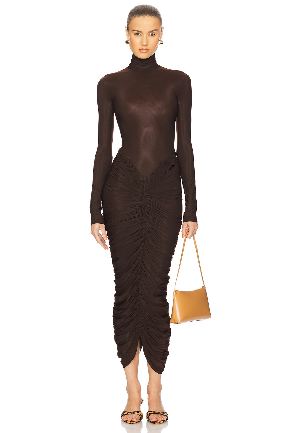 Сверхпрозрачное собранное платье Helsa, cocoa brown
Сверхпрозрачное собранное платье Helsa, cocoa brown