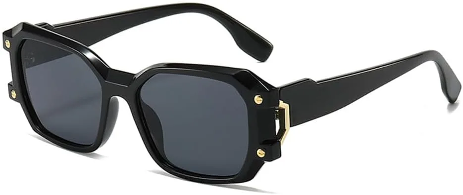 Двухцветные квадратные женские солнцезащитные очки в стиле ретро с заклепками, мужские солнцезащитные очки с защитой от УФ-излучения UV400 LANGSER, Black Grey
Двухцветные квадратные женские солнцезащитные очки в стиле ретро с заклепками, мужские солнцезащитные очки с защитой от УФ-излучения UV400 LANGSER, Black Grey