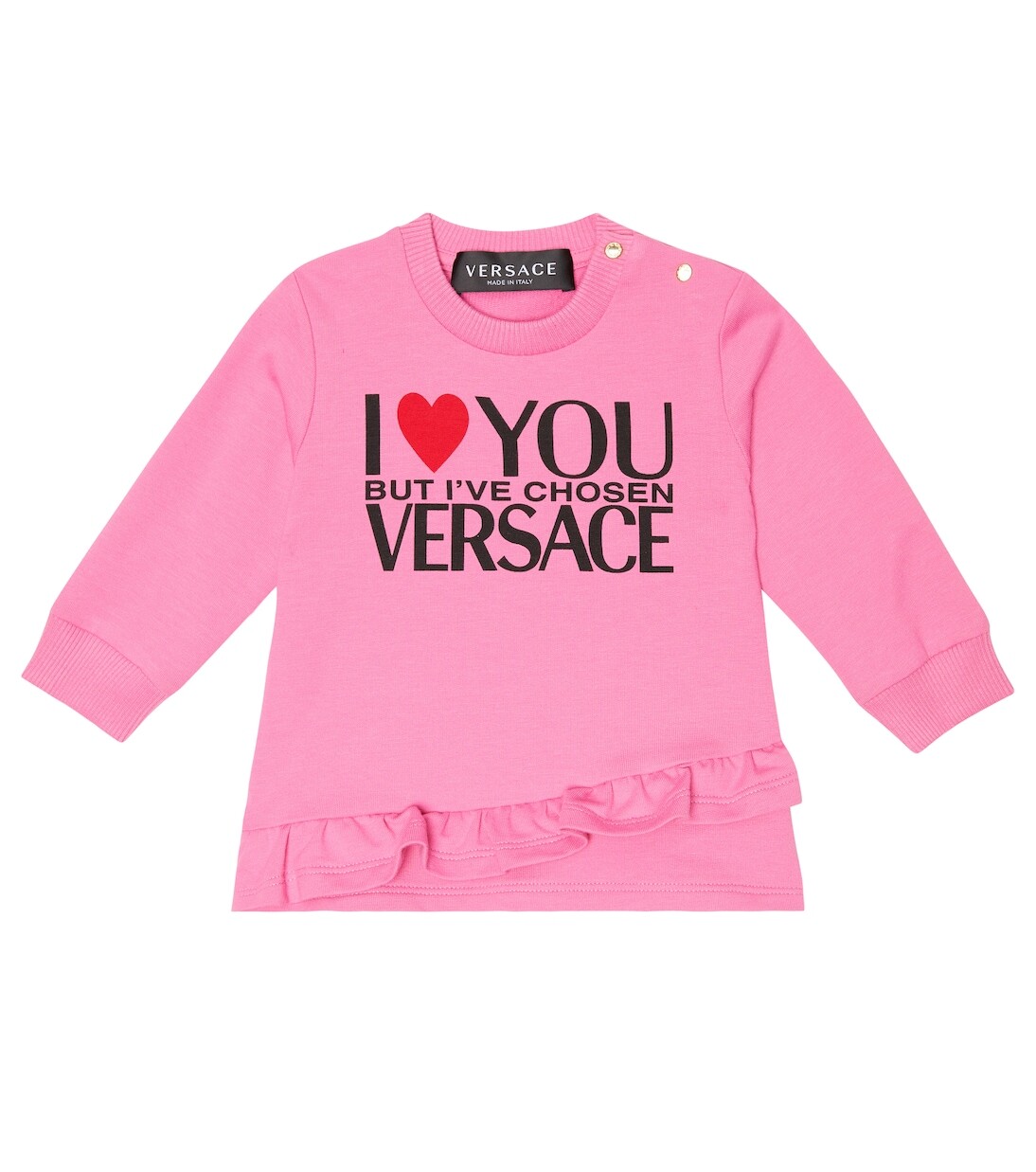 Детка, я люблю тебя, платье-толстовка Versace Kids, розовый
Детка, я люблю тебя, платье-толстовка Versace Kids, розовый