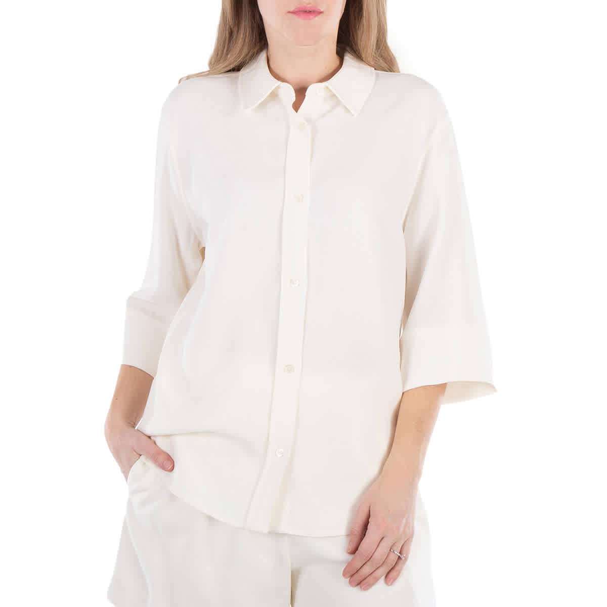 Anine Bing Женская Слоновая Кость Mary Пуговичная Рубашка
Anine Bing Женская Слоновая Кость Mary Пуговичная Рубашка
