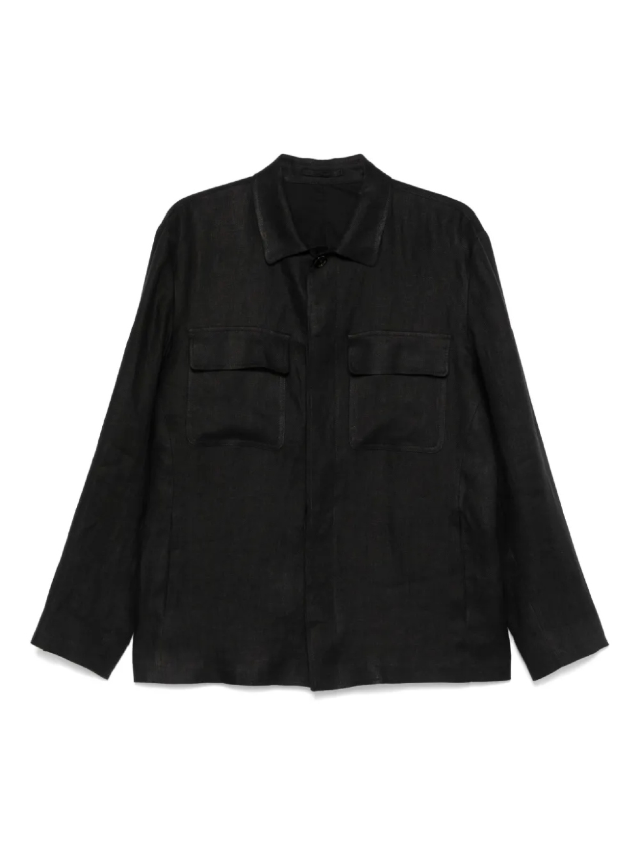 Льняная верхняя рубашка Lardini, черный
Льняная верхняя рубашка Lardini, черный