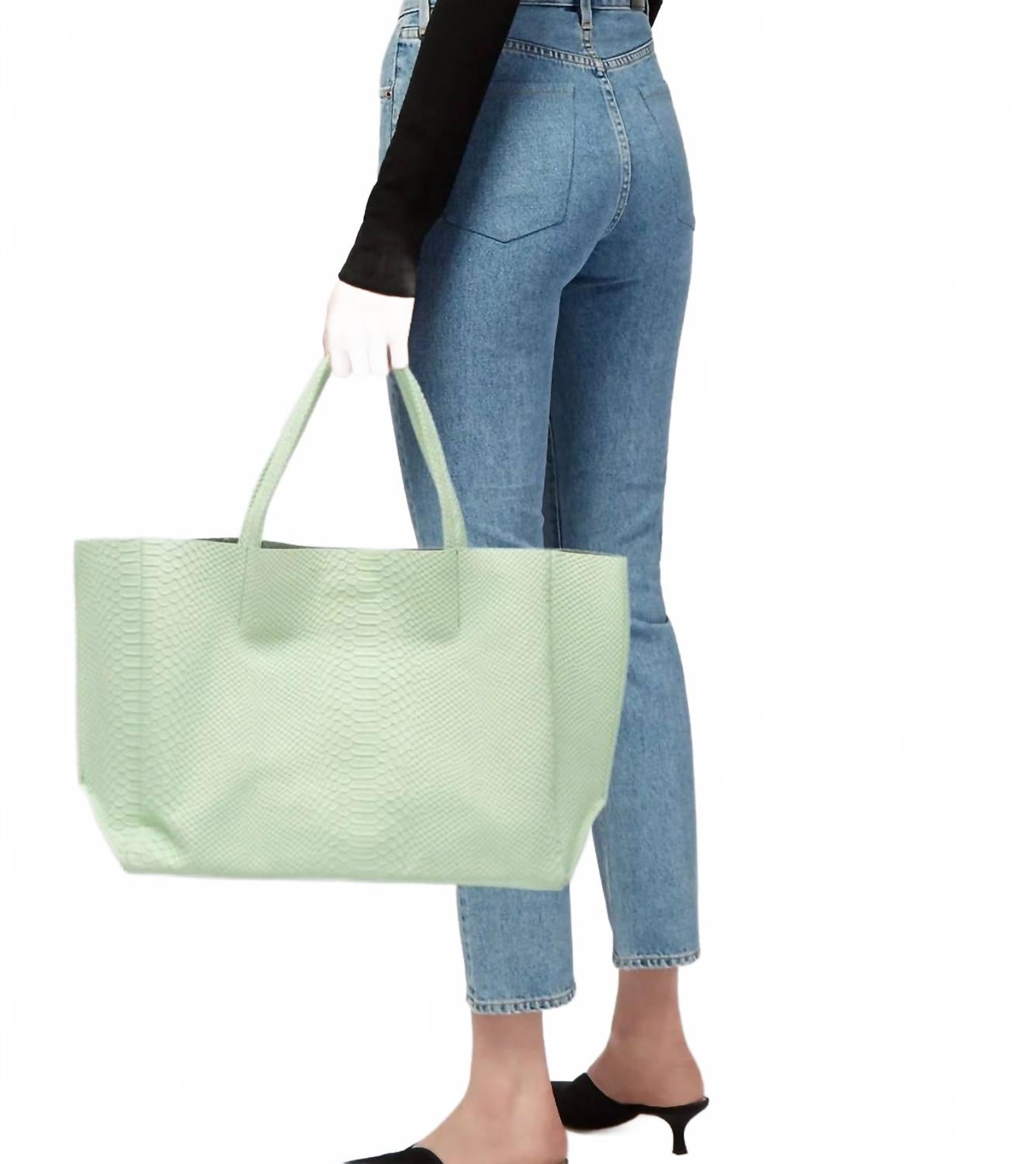 AMPERSAND AS APOSTROPHE Большая женская кожаная сумка-тоут мятно-зеленого цвета
AMPERSAND AS APOSTROPHE Большая женская кожаная сумка-тоут мятно-зеленого цвета