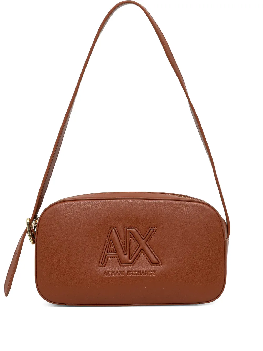 Сумка на плечо с тиснением в виде логотипа Armani Exchange, коричневый
Сумка на плечо с тиснением в виде логотипа Armani Exchange, коричневый