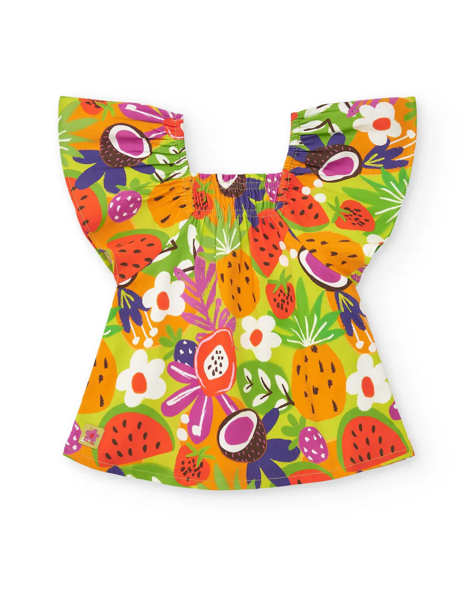 Платье для девочки с тропическим принтом и оборками на рукавах Tuc tuc, мультиколор
Платье для девочки с тропическим принтом и оборками на рукавах Tuc tuc, мультиколор