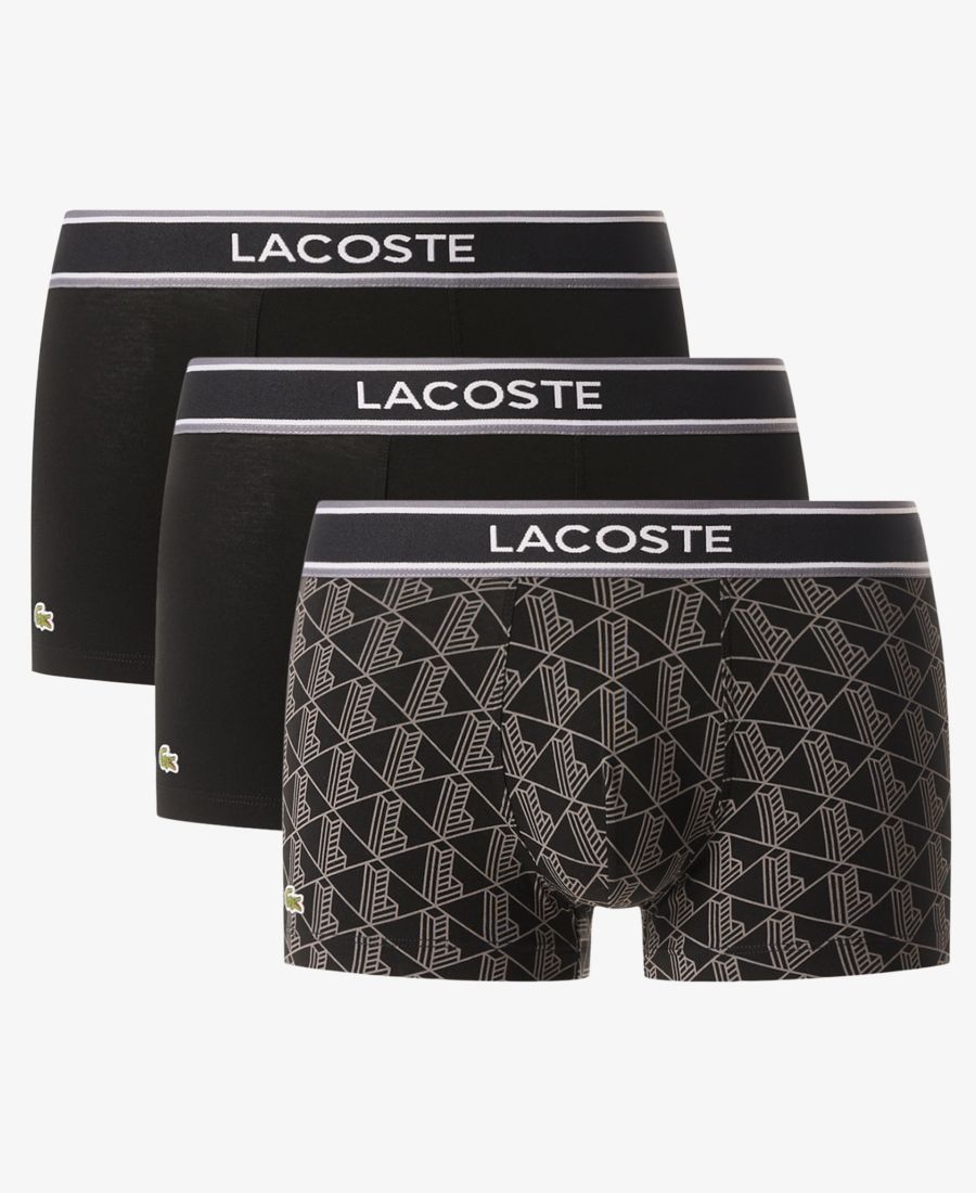 Мужские трусы с монограммой, комплект из 3 штук Lacoste, Black Monogram
Мужские трусы с монограммой, комплект из 3 штук Lacoste, Black Monogram