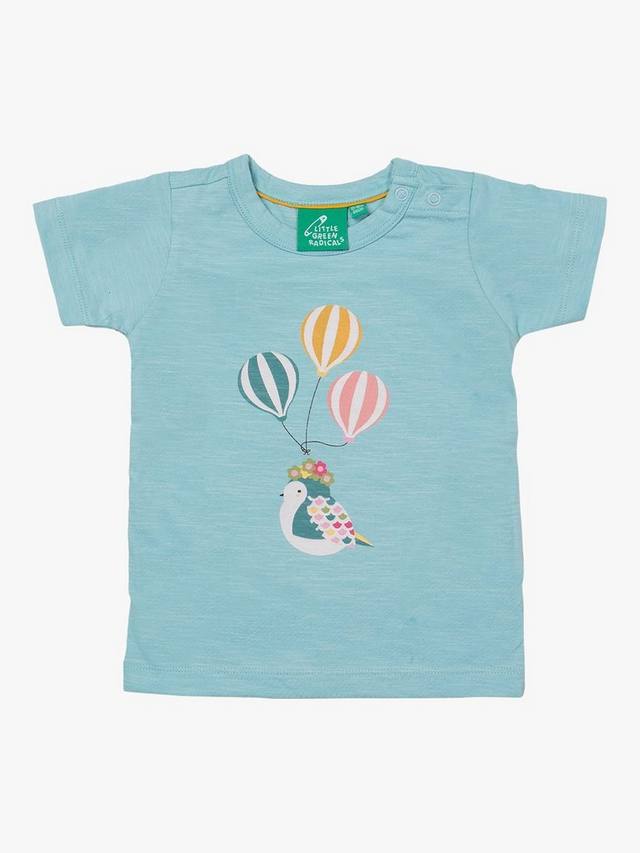 Детская летняя футболка с воздушными шарами Little Green Radicals, цвет Corn Silk Blue
Детская летняя футболка с воздушными шарами Little Green Radicals, цвет Corn Silk Blue