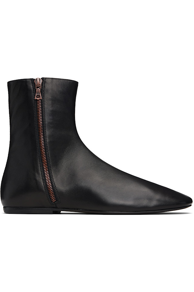 Кожаные ботинки-носки Dries Van Noten, черный
Кожаные ботинки-носки Dries Van Noten, черный