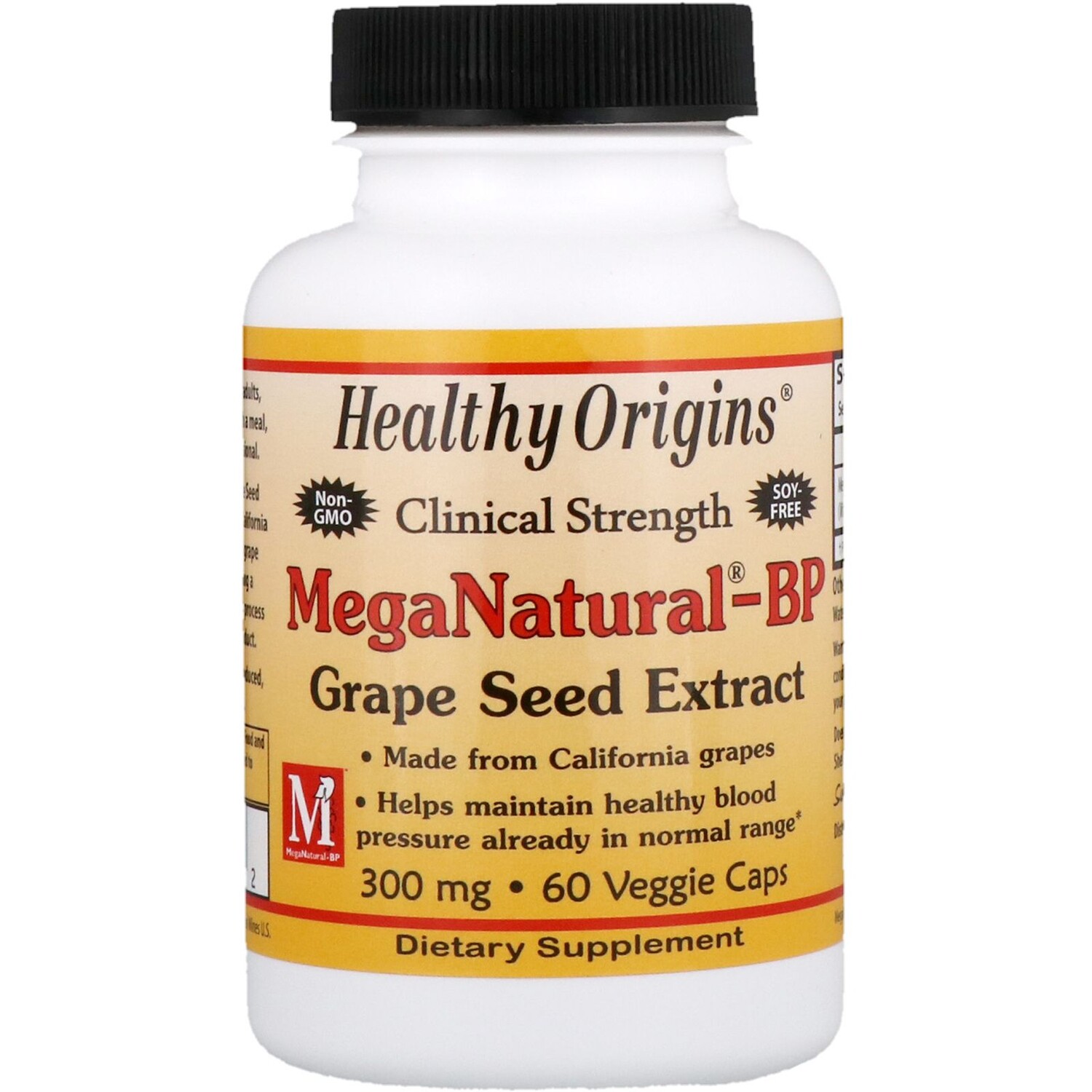 Healthy Origins Экстракт виноградных косточек MegaNatural-BP 300 мг 60 вегетарианских капсул
Healthy Origins Экстракт виноградных косточек MegaNatural-BP 300 мг 60 вегетарианских капсул