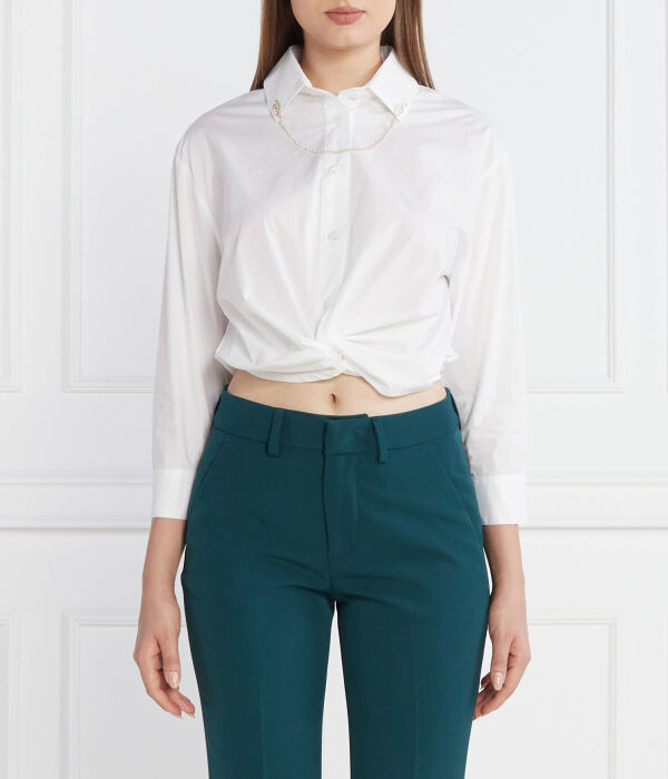 Рубашка Cropped fit Liu Jo, белый
Рубашка Cropped fit Liu Jo, белый