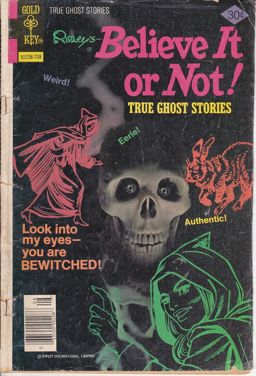 Ripley's Believe It or Not True Ghost Stories (No. 72) (Gold Key 90208 708)
Ripley's Believe It or Not True Ghost Stories (No. 72) (Gold Key 90208 708)