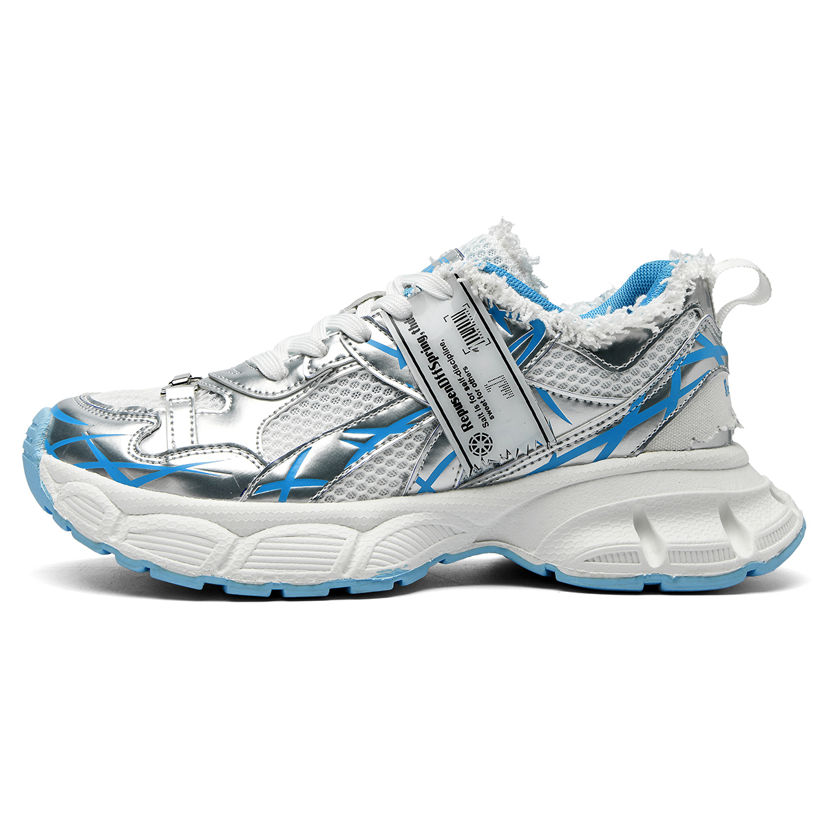 DIKENROK Белые лунные низкие массивные кроссовки унисекс, цвет White Moon 
DIKENROK Белые лунные низкие массивные кроссовки унисекс, цвет White Moon