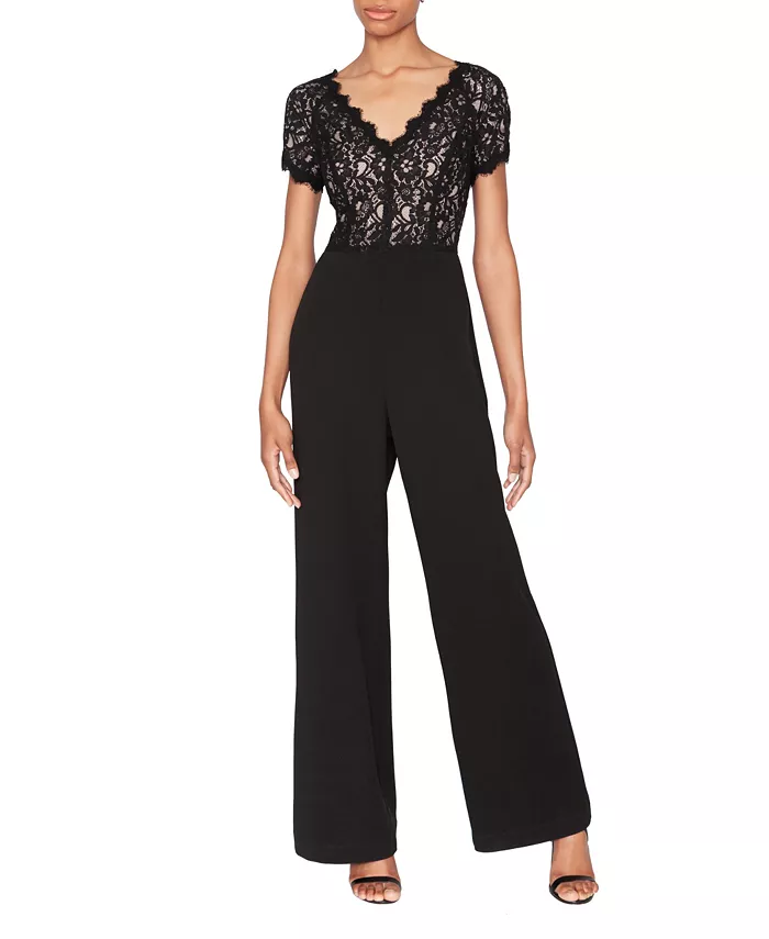 Женский комбинезон из кружева и крепа-скубы с широкими штанинами WHITE TIE by Shani
Женский комбинезон из кружева и крепа-скубы с широкими штанинами WHITE TIE by Shani