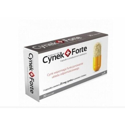 Cynek Plus Forte Цинк, иммунная система кожи, волос и ногтей, 20 капсул, Kre-O
Cynek Plus Forte Цинк, иммунная система кожи, волос и ногтей, 20 капсул, Kre-O
