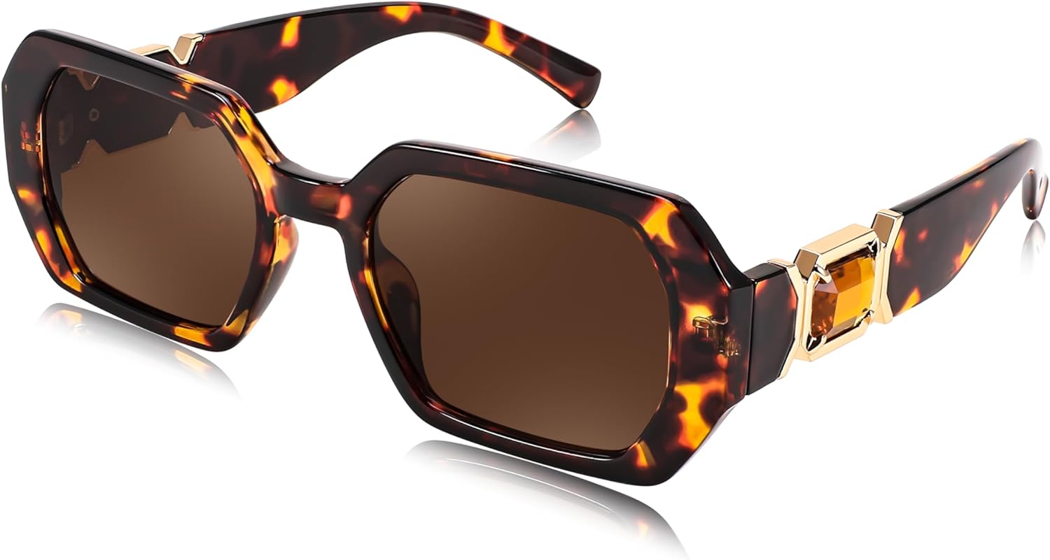 Солнцезащитные очки FEISEDY Retro Rectangle для женщин и мужчин, классическая квадратная оправа со стразами, дизайнерские, Polygon, защита от ультрафиолета UV400, артикул B0047, Leopard-tea
Солнцезащитные очки FEISEDY Retro Rectangle для женщин и мужчин, классическая квадратная оправа со стразами, дизайнерские, Polygon, защита от ультрафиолета UV400, артикул B0047, Leopard-tea