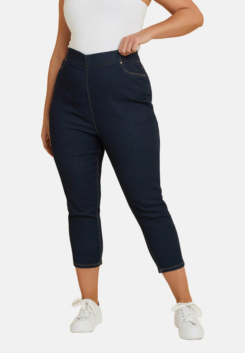 Джинсы скинни CROPPED STRETCH Yours Clothing, темно-синий 
Джинсы скинни CROPPED STRETCH Yours Clothing, темно-синий