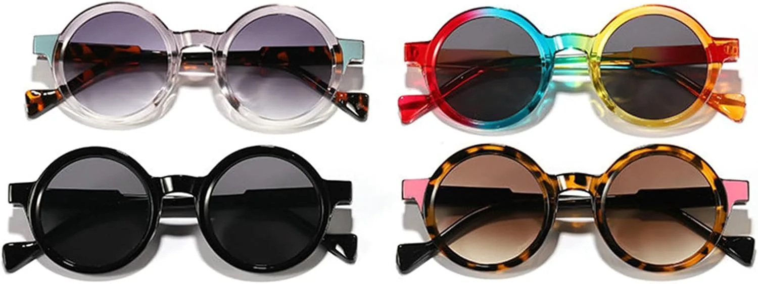 Willochra Круглые радужные панк-солнцезащитные очки для женщин, модные градиентные очки, винтажные трендовые круглые маленькие овальные солнцезащитные очки UV400, C2
Willochra Круглые радужные панк-солнцезащитные очки для женщин, модные градиентные очки, винтажные трендовые круглые маленькие овальные солнцезащитные очки UV400, C2