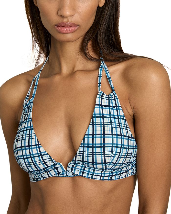 Топ бикини на запах с принтом Daniella REISS, синий
Топ бикини на запах с принтом Daniella REISS, синий