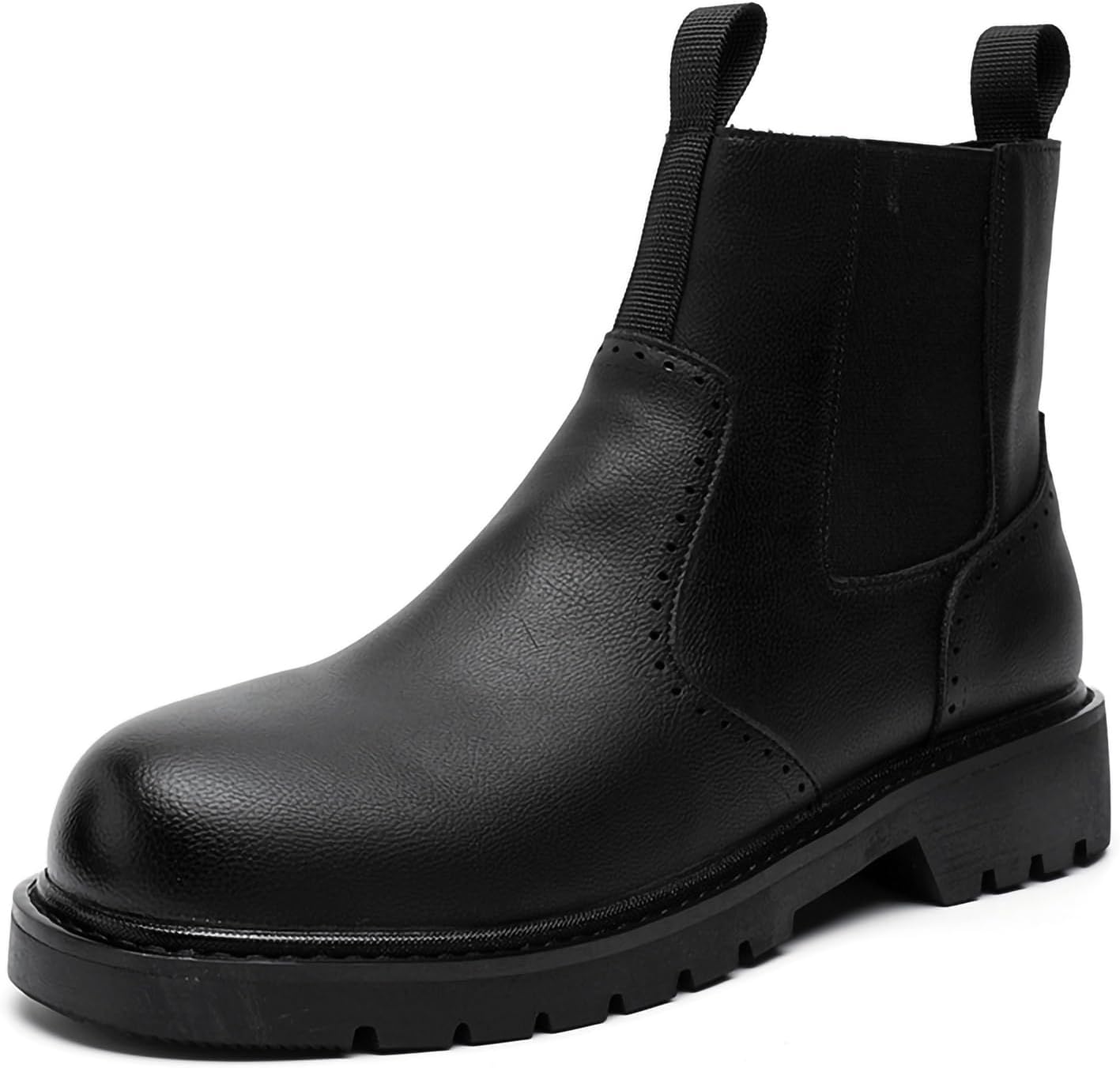 Мужские Ботинки Челси с Круглым Носком, Боковой Молнией, Легкая Надевка, Повседневные Кожаные Мотоциклетные Ботинки с Высокой Подошвой для Работы Generic, черный
Мужские Ботинки Челси с Круглым Носком, Боковой Молнией, Легкая Надевка, Повседневные Кожаные Мотоциклетные Ботинки с Высокой Подошвой для Работы Generic, черный