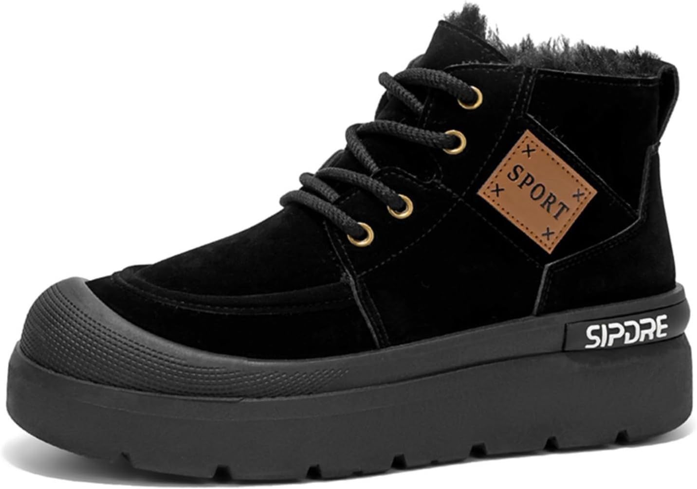 Мужские ботинки средней высоты с флисовой подкладкой: регулируемая шнуровка, комфортная толстая подошва, стильные спортивные детали- противоскользящие для зимнего улицы и повседневной носки, теплые для холодной погоды Khwfjas, черный
Мужские ботинки средней высоты с флисовой подкладкой: регулируемая шнуровка, комфортная толстая подошва, стильные спортивные детали- противоскользящие для зимнего улицы и повседневной носки, теплые для холодной погоды Khwfjas, черный