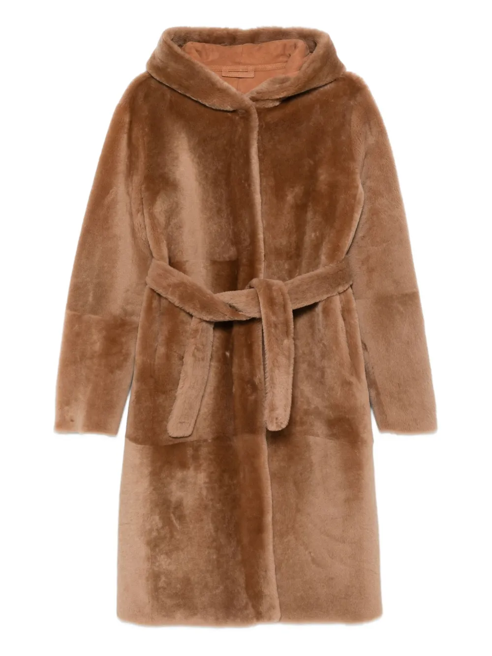 Шуба из искусственного меха с капюшоном и поясом Liska, коричневый
Шуба из искусственного меха с капюшоном и поясом Liska, коричневый