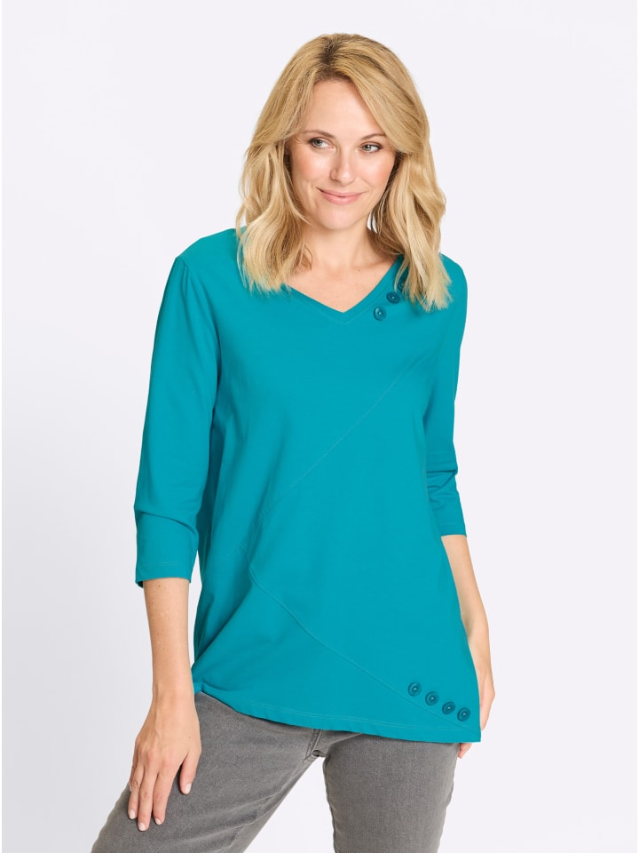 Длинная рубашка бирюзового цвета Sieh an!
Длинная рубашка бирюзового цвета Sieh an!