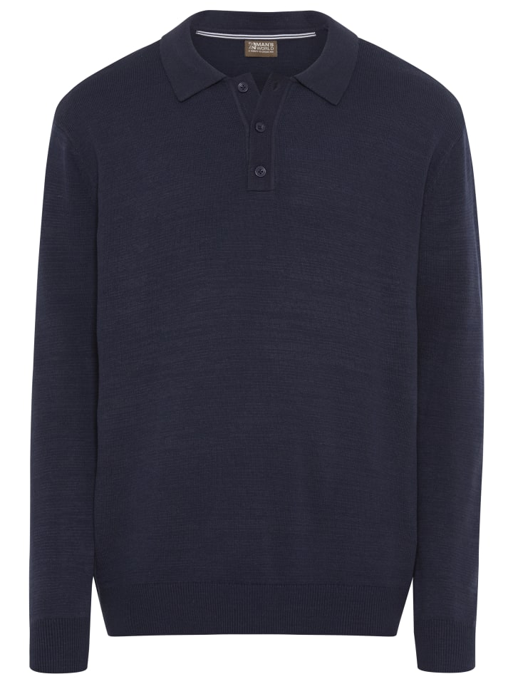 Свитер с воротником-поло в цвете темно-синий меланж Man's World
Свитер с воротником-поло в цвете темно-синий меланж Man's World