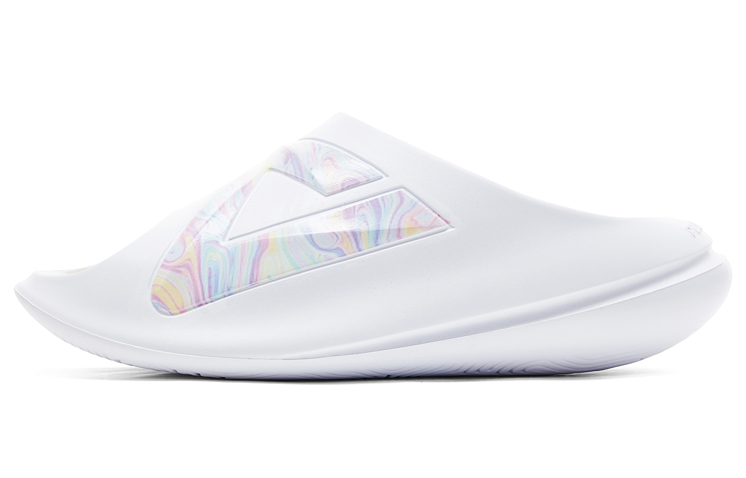 PEAK Тапочки-слайды мужские, большие, белые, светло-зеленые, противоскользящие, износостойкие, с амортизацией