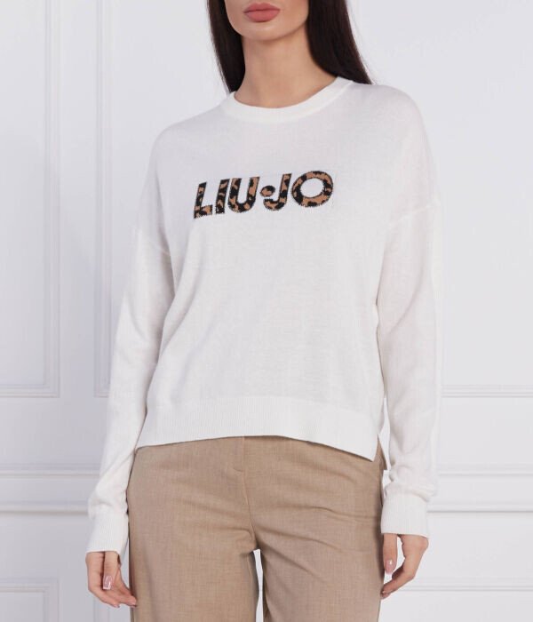 Свитер женский Liu Joс леопардовым логотипом , белый
Свитер женский Liu Joс леопардовым логотипом , белый