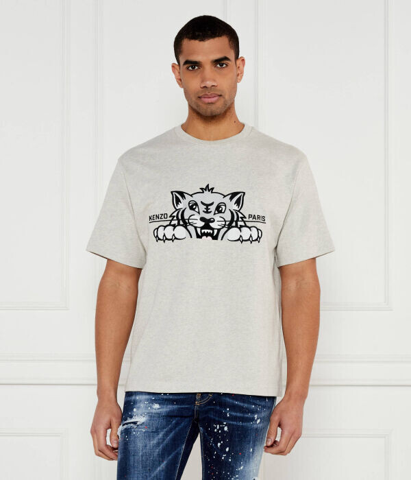 Футболка мужская Kenzo с принтом тигра из органического хлопка, серый
Футболка мужская Kenzo с принтом тигра из органического хлопка, серый
