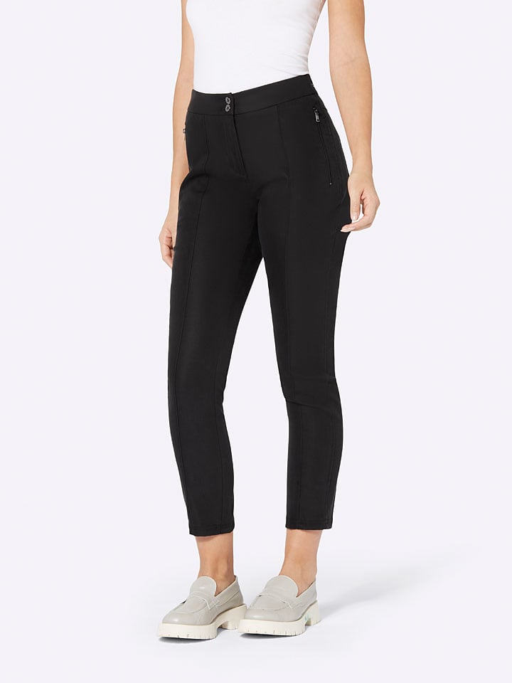 Тканевые брюки Heine, черный
Тканевые брюки Heine, черный