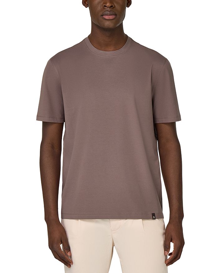 Футболка с эластичным круглым вырезом Boggi Milano, коричневый/бежевый
Футболка с эластичным круглым вырезом Boggi Milano, коричневый/бежевый