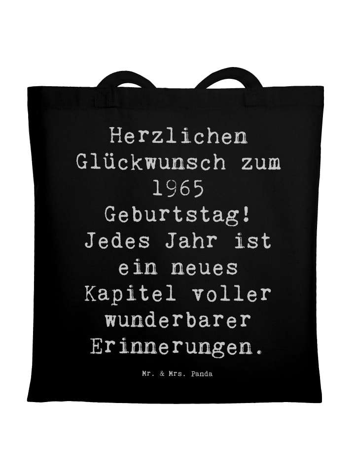 Сумка через плечо с надписью 1965 год рождения, черного цвета Mr. & Mrs. Panda
Сумка через плечо с надписью 1965 год рождения, черного цвета Mr. & Mrs. Panda