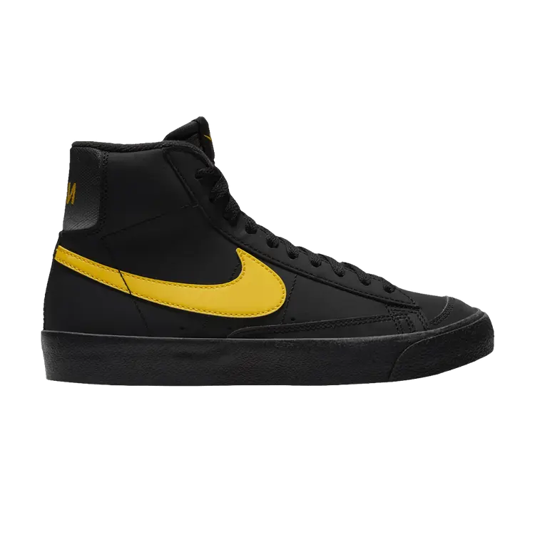 Кроссовки Nike Blazer Mid '77 GS 'Black Speed Yellow', черный 
Кроссовки Nike Blazer Mid '77 GS 'Black Speed Yellow', черный