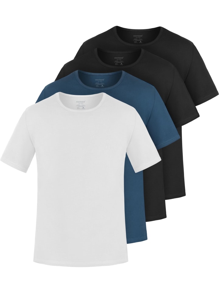 Normani Комплект из 4 мужских футболок из органического хлопка от Nyons в темно-синем/черном/черном/белом цветах, Черный, Normani Комплект из 4 мужских футболок из органического хлопка от Nyons в темно-синем/черном/черном/белом цветах
Normani Комплект из 4 мужских футболок из органического хлопка от Nyons в темно-синем/черном/черном/белом цветах, Черный, Normani Комплект из 4 мужских футболок из органического хлопка от Nyons в темно-синем/черном/черном/белом цветах