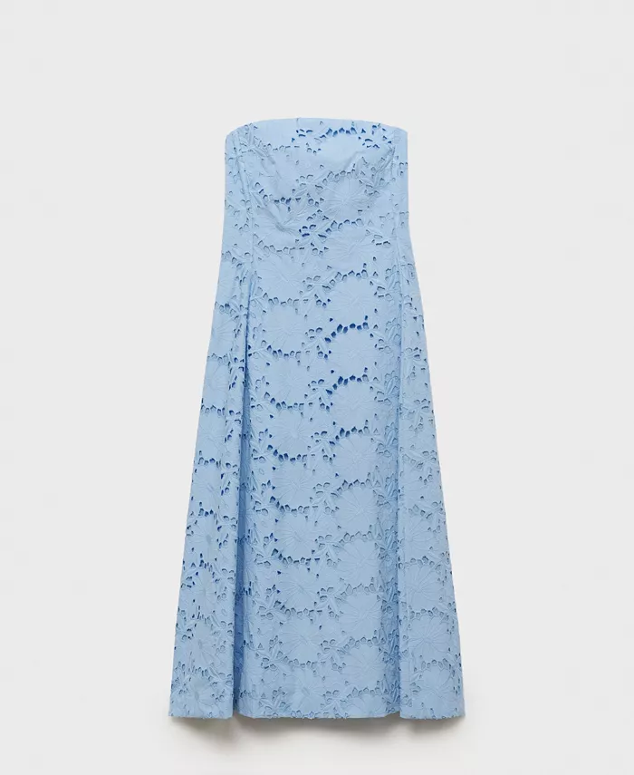 Женское английское платье без бретелек с вышивкой MANGO, синий
Женское английское платье без бретелек с вышивкой MANGO, синий