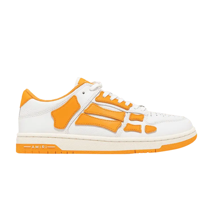 Кроссовки Amiri Skel Top Low 'White Orange', белый 
Кроссовки Amiri Skel Top Low 'White Orange', белый
