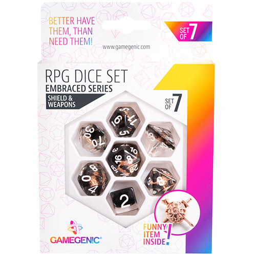 Аксессуары Gamegenic Embraced Series Polyhedral Set: Shield & Weapons (7)
Аксессуары Gamegenic Embraced Series Polyhedral Set: Shield & Weapons (7)