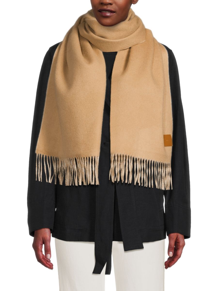 Шарф из мериносовой шерсти с бахромой Vince, кэмел
Шарф из мериносовой шерсти с бахромой Vince, кэмел