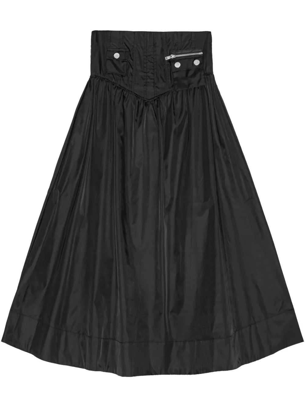 Юбка макси с завышенной талией GANNI, черный
Юбка макси с завышенной талией GANNI, черный