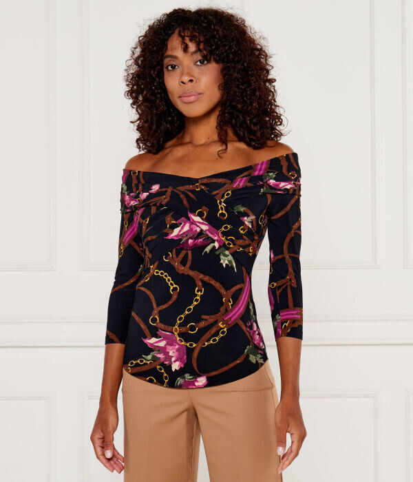 Блуза женская Lauren Ralph Lauren с открытыми плечами, синий
Блуза женская Lauren Ralph Lauren с открытыми плечами, синий