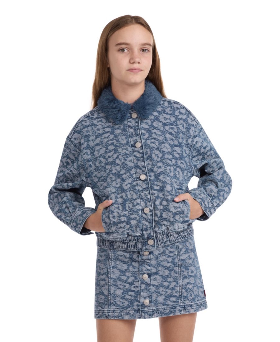 Детская куртка-бомбер с леопардовым принтом (размер 7-16) Levi's, Dark Blue
Детская куртка-бомбер с леопардовым принтом (размер 7-16) Levi's, Dark Blue