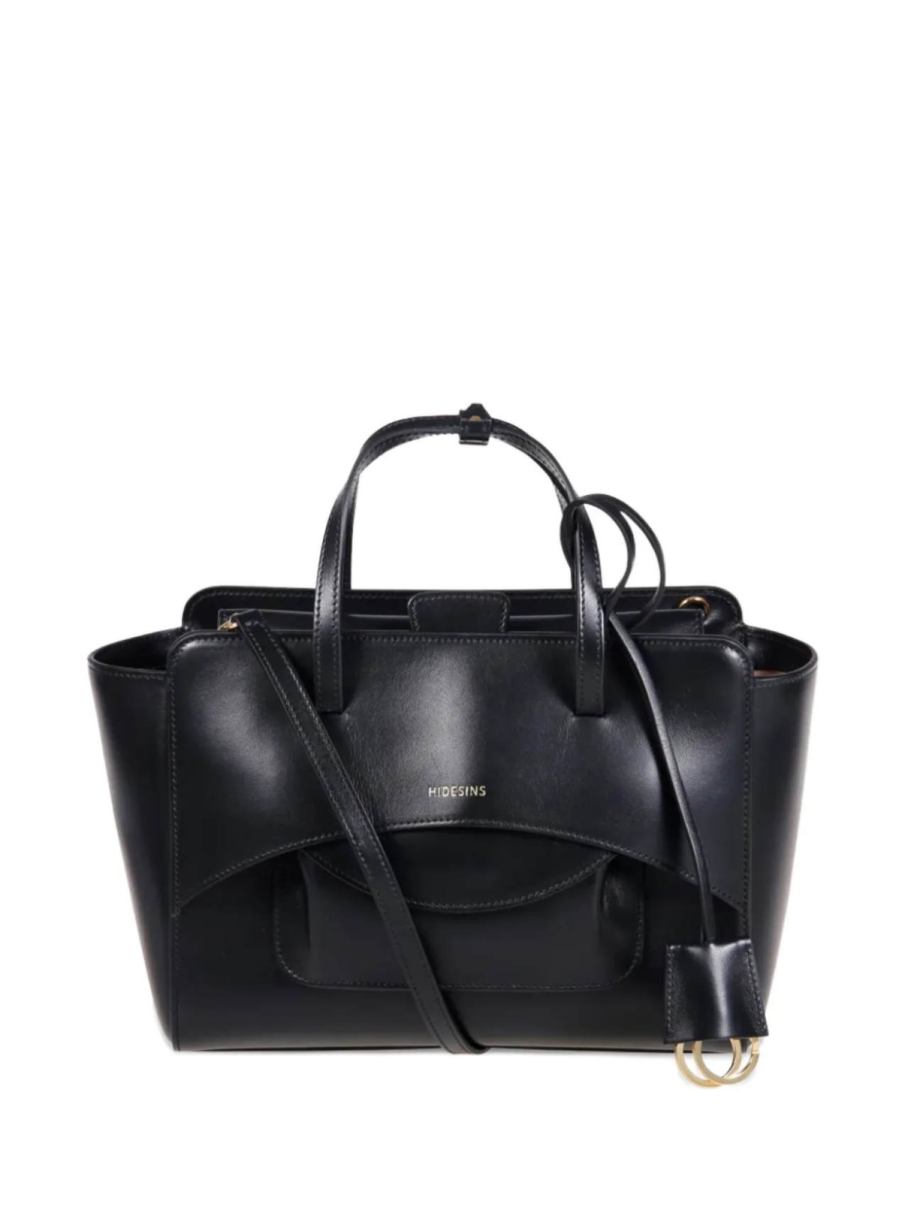 Сумка-шоппер с клапаном M HIDESINS, черный 
Сумка-шоппер с клапаном M HIDESINS, черный