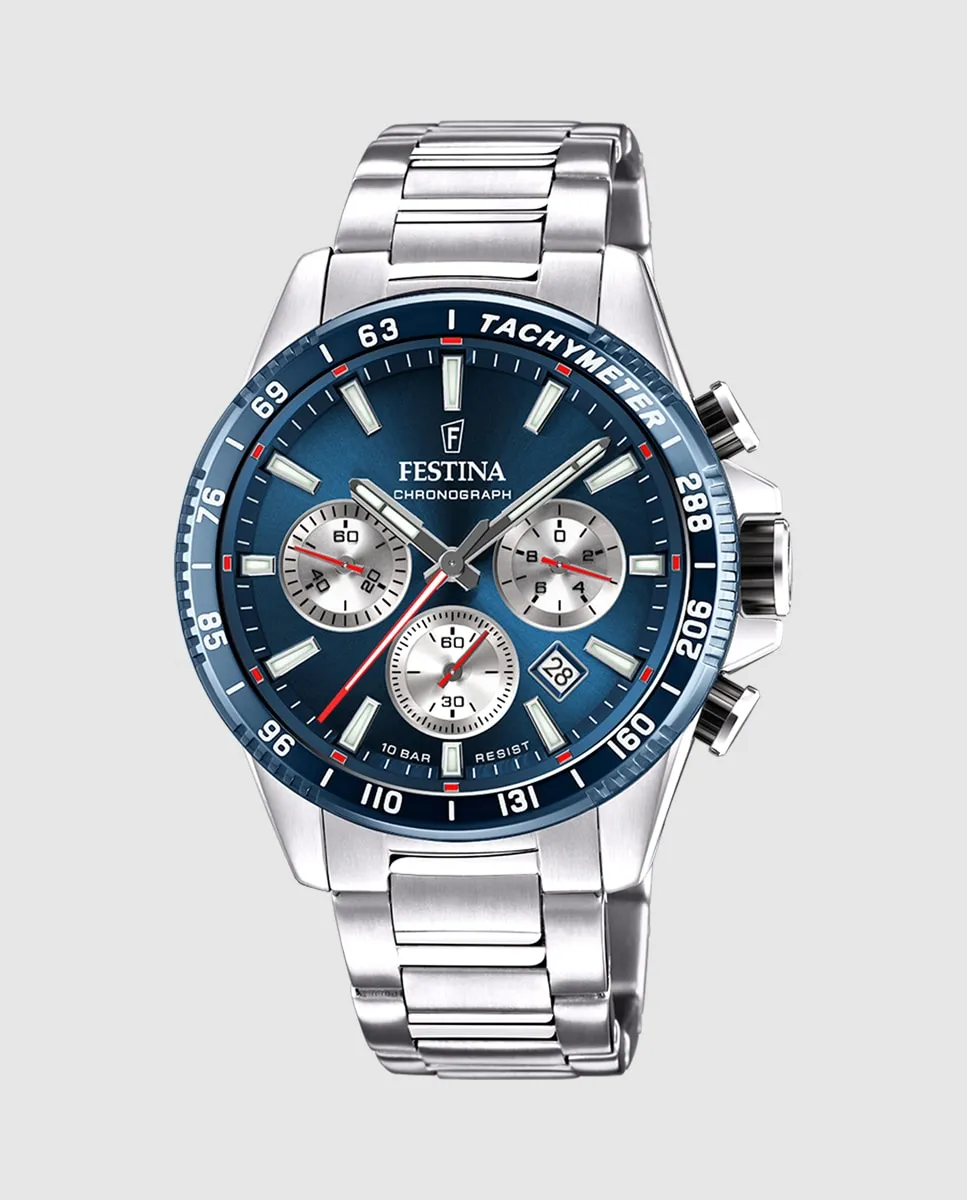 F20560/2 Часы мужские с хронографом Timeless из серебристой стали Festina, серебряный
F20560/2 Часы мужские с хронографом Timeless из серебристой стали Festina, серебряный
