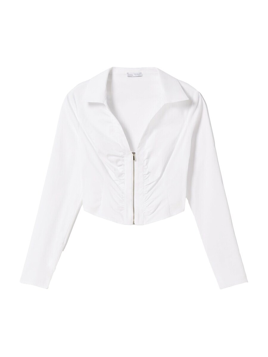 Лонгслив Bershka, белый
Лонгслив Bershka, белый